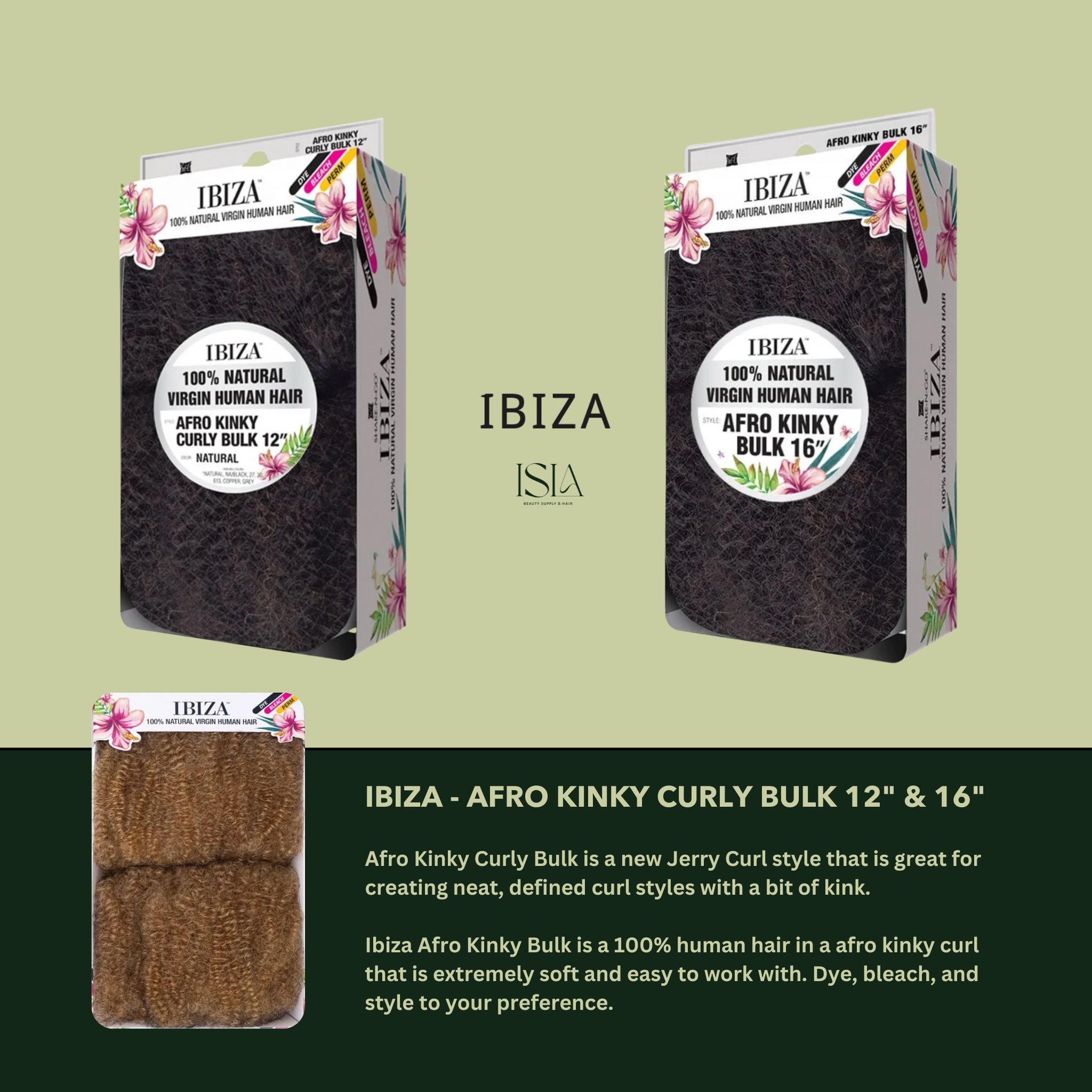 IBIZA-AFRO-KINKY-CURLY-BULK - Isla Beauty Supply