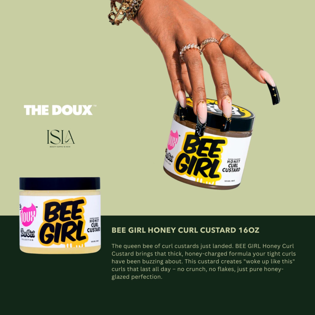 THE DOUX BEE GIRL HONEY CURL CUSTARD 16OZ - Isla Beauty Supply