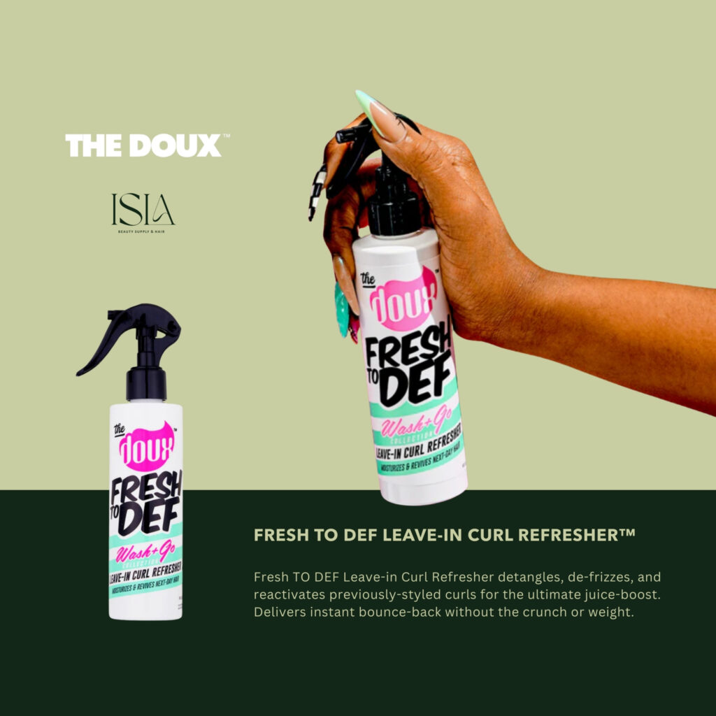 THE DOUX FRESH TO DEF LEAVE-IN CURL REFRESHER - Isla Beauty Supply