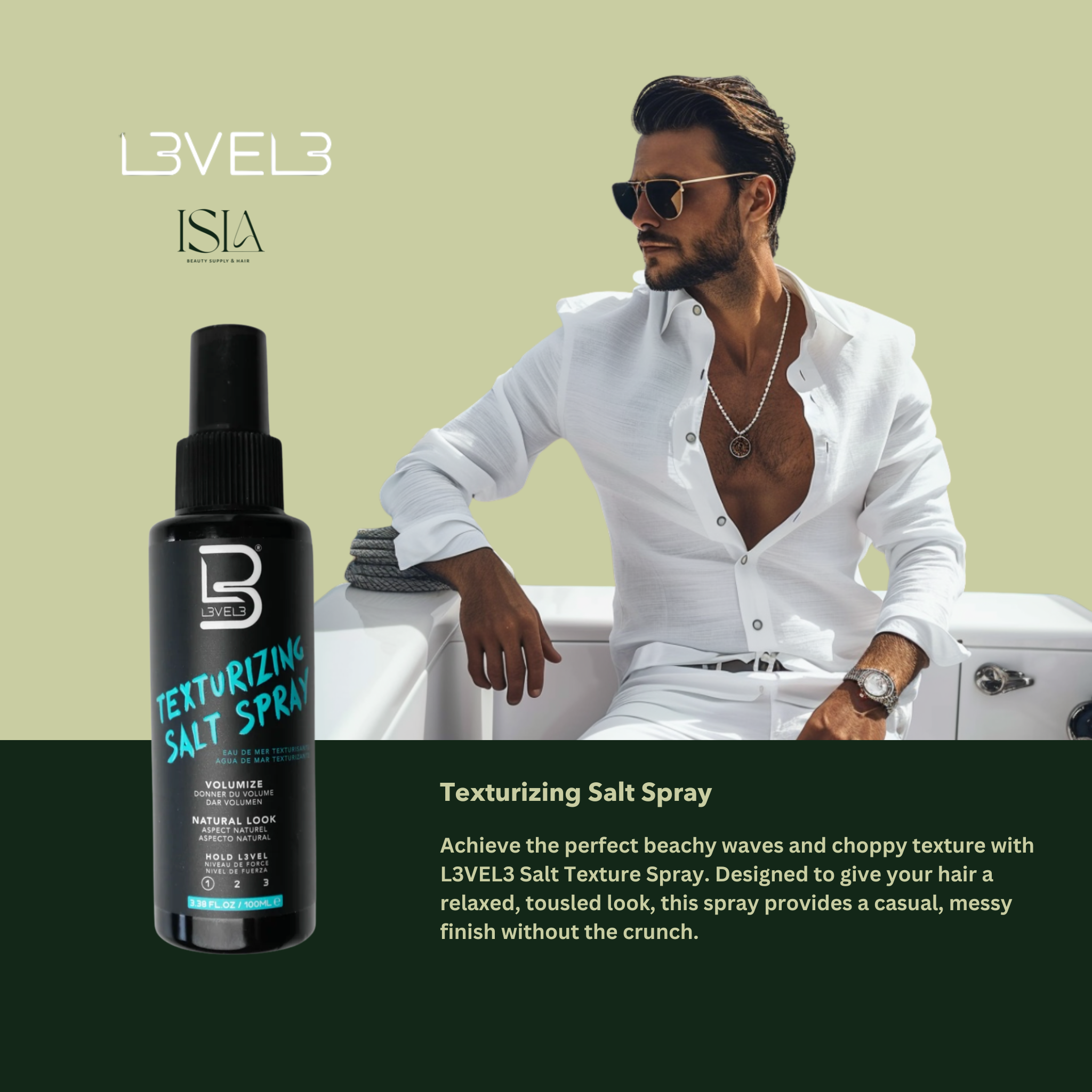 Texturizing Salt Spray - level 3 - Isla Beauty Supply